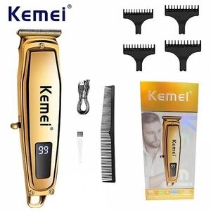 Gold Cordless Men's Hair Clipper Trimmer